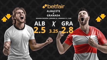 Albacete Balompié vs. Granada CF: horario, dónde ver, pronósticos y clasificación