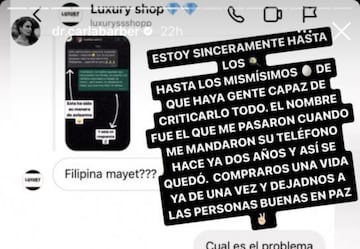 Carla Barber estalla en redes sociales tras ser acusada de racista.