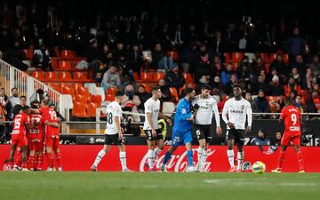 Gol del Almería en Mestalla. 