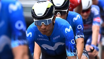 Nairo Quintana durante una etapa de la Vuelta a Suiza 2024.