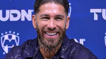 Sergio Ramos during the presentation of new reinforcements for the Monterrey Team as part of the Liga BBVA MX, Torneo Clausura 2025 at BBVA Bancomer Stadium, on February 09, 2025 in Monterrey, Nuevo Leon, Mexico.