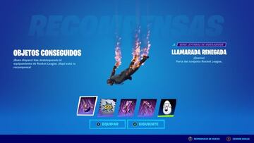 Podemos conseguir todos estos objetos gratis en Fortnite jugando a Rocket League Sideswipe y completando las misiones de Llama-Rama