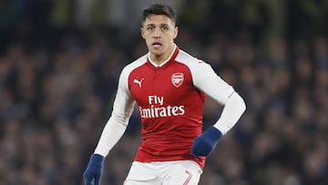 Alexis S&aacute;nchez con el Arsenal. 