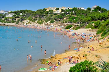 Se trata de un paraíso natural donde la fina arena dorada se encuentra prácticamente a tocar de un bosque de pinos, como si se tratara de una combinación de mar y montaña. el Camino de Ronda de Salou da acceso en esta playa y proporciona unas vistas espectaculares a visitantes y bañistas.