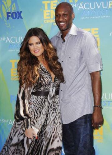 Lamar Odom con su exmujer, la 'celebrity' Khloe Kardashian.