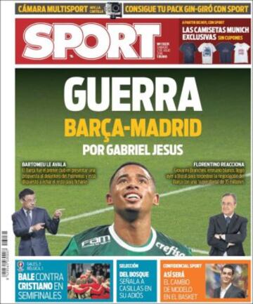 Portadas de la prensa mundial