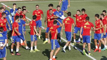 Entrenamiento de España.