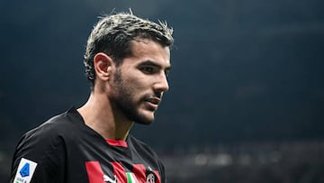 MILAN, ITALY - OCTOBER 8: Theo Hernandez of AC Milan during the Italian Serie A football match AC Milan vs Juventus FC at San Siro stadium in Milan, Italy on October 8, 2022 (Photo by Piero Cruciatti/Anadolu Agency via Getty Images)