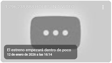Un usuario de YouTube ha subido el vídeo más largo de la historia de la plataforma, aunque se puede ver en tan solo un segundo