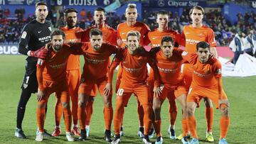 12/01/18 PARTIDO PRIMERA DIVISION
GETAFE vs MALAGA
ONCE FORMACION