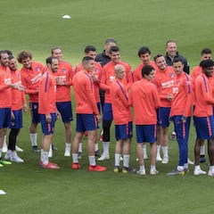 El Atlético se entrenó sin Costa ni Lemar, bajas ante el Girona