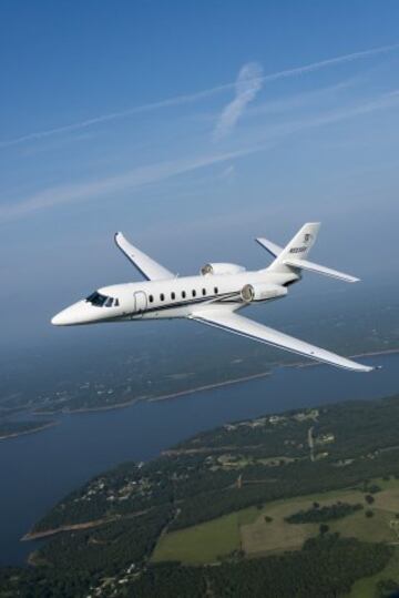 El nuevo avión de Neymar, un Cessna Citation 680.