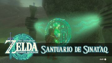 the legend of zelda tears of the kingdom nintendo switch guia santuario sinat'aq