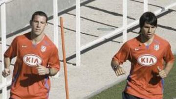 <b>UNA FIERA DE VERDAD. </b>Maxi y el Kun Agüero son los emblemas del equipo y el Atlético los blindará al final de esta temporada a los dos.