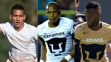 Jeison Angulo, fichaje de Pumas para el Clausura 2019, será el cuarto colombiano en la historia del club. Ninguno de los anteriores duró más de un año en la institución.