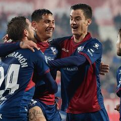 Chimy relanza al Huesca y el Girona sigue metido en un lío