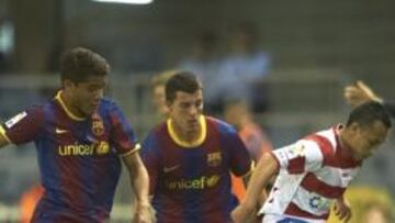 <b>SEÑALADO. </b>Jonathan Dos Santos, en el partido contra el Granada que es el centro de la polémica.