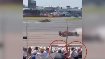 La imagen de los ingleses en el accidente de Verstappen que indigna al mundo