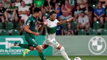 David Castro debutó en Segunda con el Racing de Ferrol.