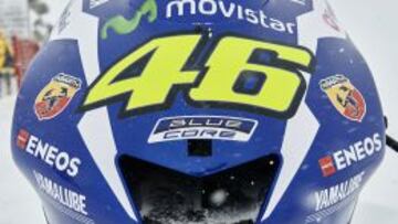 El &#039;46&#039; de Rossi estampado en la M1 de Yamaha.