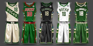 Uniforme de Milwaukee Bucks.