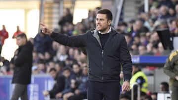 Alessio Lisci durante el encuentro ante el Huesca.