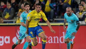 Calleri, autor del gol de Las Palmas frente al Barça.