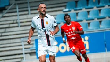 Muriqi, delantero del Mallorca, en el amistoso de pretemporada jugado en Austria contra el Shabab Al-Ahli de Dubai.