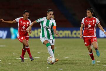 Partido de ida de las semifinales de la Liga Femenina BetPlay 2023, entre Atlético Nacional e Independiente Santa Fe.