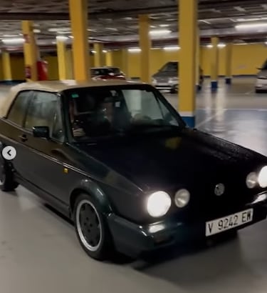 El ‘look’ de los 70 de Morata y Alice Campello con coche clásico incluido: “?lvaro parece otro”