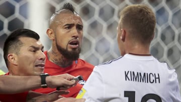 Vidal revela por qué discutió con su compañero Kimmich