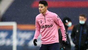 James Rodríguez, jugador de Everton