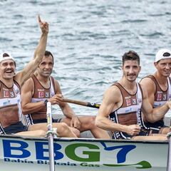 Zarautz se cuela con los favoritos en la Bandera de La Concha