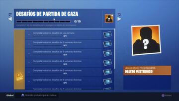 Fortnite Battle Royale: Temporada 6 - Desaf&iacute;os de Partida de Caza