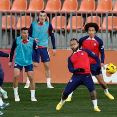 Giménez, la gran ausencia del entrenamiento previo al Getafe
