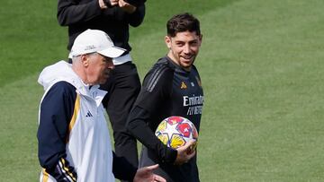 08/04/24 ENTRENAMIENTO REAL MADRID
ANCELOTTI FEDE VALVERDE