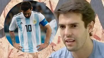 Kaká habla del punto débil de Messi cuando lidera a Argentina