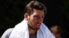 Tennis - Wimbledon - All England Lawn Tennis and Croquet Club, London, Britain - July 7, 2022  Britain's Cameron Norrie after practice REUTERS/Matthew Childs
