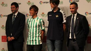 Alarcón, Inui, Erina Yamane y Codina, en la embajada de Japón.