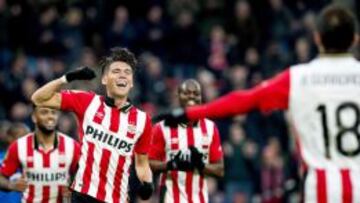 Moreno marc&oacute; un doblete en la victoria del PSV sobre el Twente.