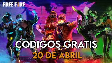 Free Fire códigos gratis 20 de abril