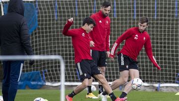 Entrenamiento de Osasuna en Tajonar