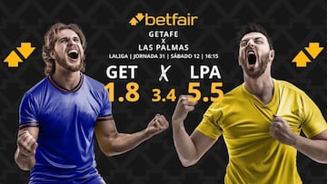 Getafe CF vs. UD Las Palmas: horario, dónde ver, pronósticos y clasificación