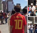La increíble fila de hinchas que esperó por Hazard en el Bernabéu