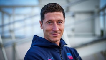 Robert Lewandowski joined Barcelona's pre-season tour of the United States on Monday.