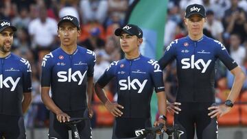 El equipo de Sky que participa en el Tour Colombia