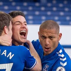 James: "Llegar a los 100 goles en Europa es un mérito bueno"