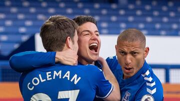 James Rodríguez, volante del Everton de Inglaterra, habló sobre sus 100 goles en Europa y se mostró molesto por el empate ante el Crystal Palace