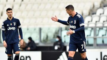 Cristiano se lamenta en la derrota de la Juvenus por 0-1 contra el Benevento.