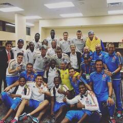 Celebración colombiana tipo camerino rumbo a Río 2016